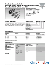 Datasheet IA08ALC15AG-K manufacturer Carlo Gavazzi