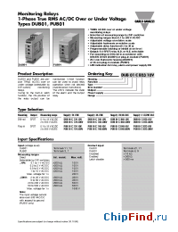 Datasheet PUB01C74810V manufacturer Carlo Gavazzi