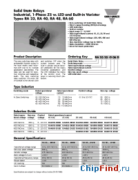 Datasheet RA2310-D06D manufacturer Carlo Gavazzi