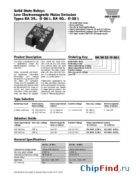 Datasheet RA4010-D08L manufacturer Carlo Gavazzi