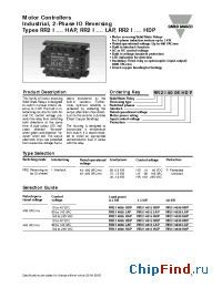 Datasheet RR2I4830HAP manufacturer Carlo Gavazzi