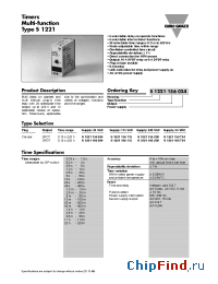 Datasheet S1221166850 manufacturer Carlo Gavazzi