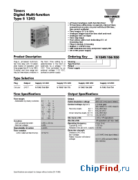 Datasheet S1342156115 manufacturer Carlo Gavazzi