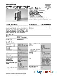 Datasheet S1430UAP912 manufacturer Carlo Gavazzi