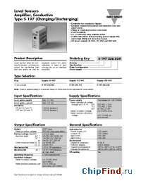 Datasheet S197256230 manufacturer Carlo Gavazzi