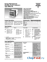 Datasheet WM296AV73DR2X manufacturer Carlo Gavazzi