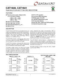 Datasheet CAT1640JI-25TSSOP manufacturer Catalyst