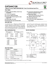 Datasheet CAT24AC128GYE-1.8TE13 manufacturer Catalyst
