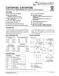 Datasheet CAT24FC66UI-1.8TE13 manufacturer Catalyst