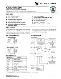 Datasheet CAT24WC256JI8TE13 manufacturer Catalyst