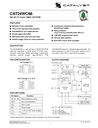 Datasheet CAT24WC66WA-TE13 manufacturer Catalyst