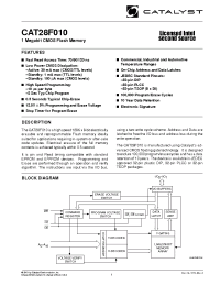 Datasheet CAT28F010V5I-15 manufacturer Catalyst