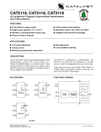 Datasheet CAT5110SBI-00-T10 manufacturer Catalyst