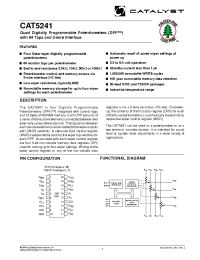 Datasheet CAT5241UI-25 manufacturer Catalyst