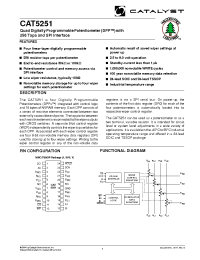 Datasheet CAT5251WI-50TE13 manufacturer Catalyst