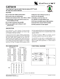 Datasheet CAT5269BI-00TE13 manufacturer Catalyst