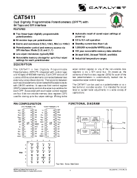 Datasheet CAT5411BI-25-TE13 manufacturer Catalyst