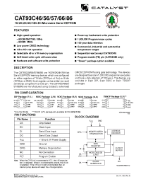 Datasheet CAT93C46B manufacturer Catalyst