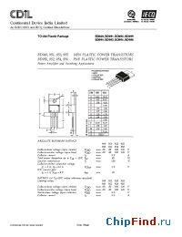 Datasheet BD950 manufacturer CDIL