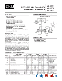 Datasheet MC-7831-AZ manufacturer CEL