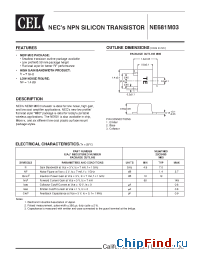 Datasheet NE681M03-A manufacturer CEL