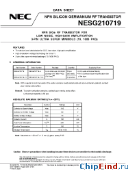 Datasheet NESG210719 manufacturer CEL
