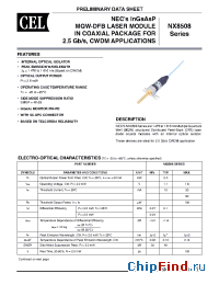 Datasheet NX8508BM47-CC manufacturer CEL