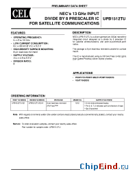 Datasheet UPB1512TU-E2-A manufacturer CEL