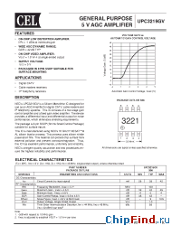 Datasheet UPC3219GV-E1-A manufacturer CEL