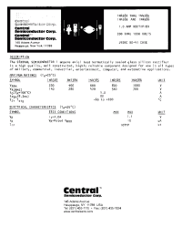 Datasheet 1N4586 manufacturer Central