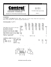 Datasheet CBR1-020 manufacturer Central
