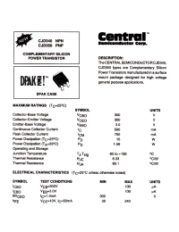 Datasheet CJD340 manufacturer Central
