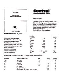 Datasheet CLL4448 manufacturer Central
