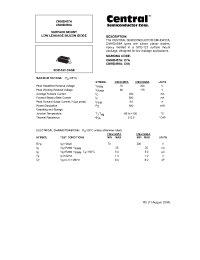 Datasheet CMHD459A manufacturer Central