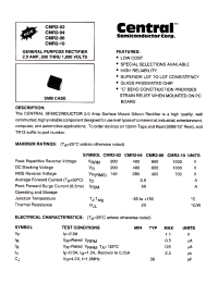 Datasheet CMR2-02 manufacturer Central