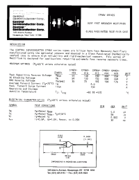 Datasheet cpr6v-005 manufacturer Central