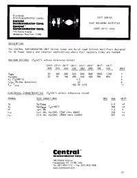 Datasheet CR1F-060 manufacturer Central
