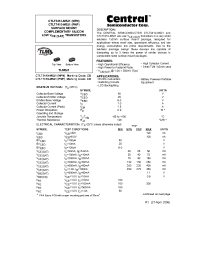 Datasheet CTLT7410-M521 manufacturer Central