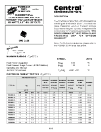 Datasheet P6SMB9.1A manufacturer Central