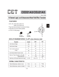 Datasheet CED21A3 manufacturer CET
