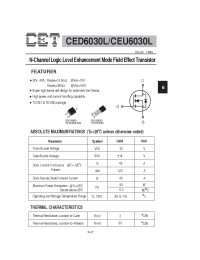 Datasheet CED6030L manufacturer CET