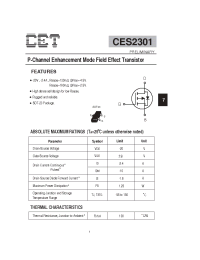 Datasheet CES2301 manufacturer CET
