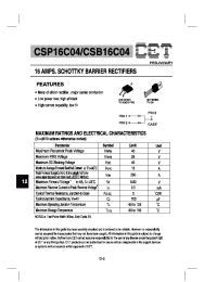 Datasheet CSB16C04 manufacturer CET