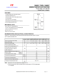 Datasheet 1N4001...1N4007 manufacturer Shanghai Lunsure
