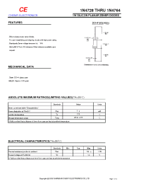 Datasheet 1N4728 manufacturer Shanghai Lunsure