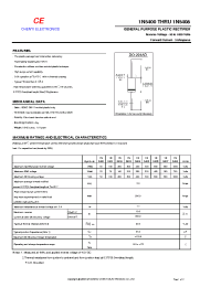 Datasheet 1N5400 manufacturer Shanghai Lunsure