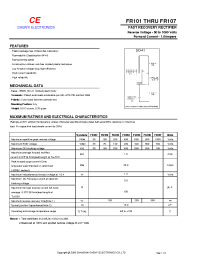 Datasheet FR103 manufacturer Shanghai Lunsure