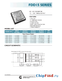 Datasheet FDD15-0512T1 manufacturer Chinfa