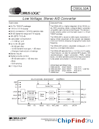 Datasheet CDB53L32A manufacturer Cirrus