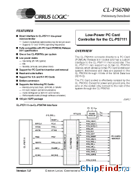 Datasheet CL-PS6700 manufacturer Cirrus